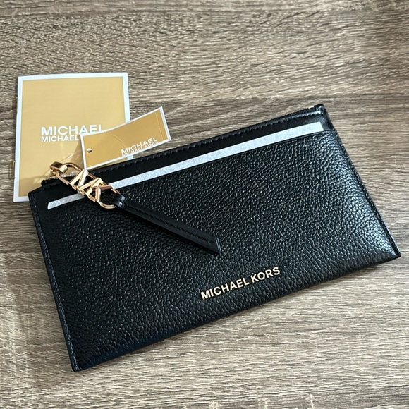 MK Empire Large Leather Card Case NWT - Picture 1 of 6